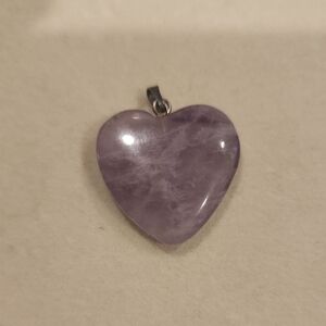 Amethyst Heart Pendant